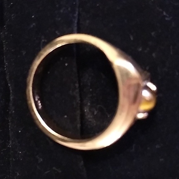 18k plated tiger's eye ring - Picture 2 of 5